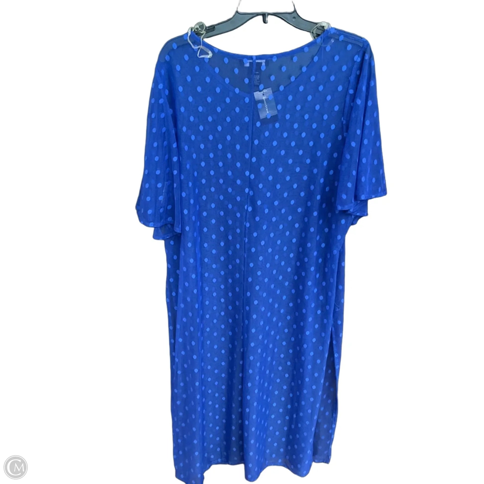 ashley stewart blue dresses Women's Plus Size Cold Shoulder Maxi Dress