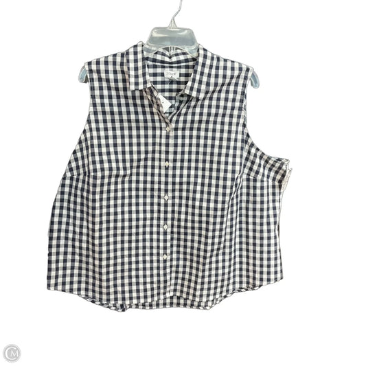 Top Sleeveless By J. Crew In Blue, Size: 3x
