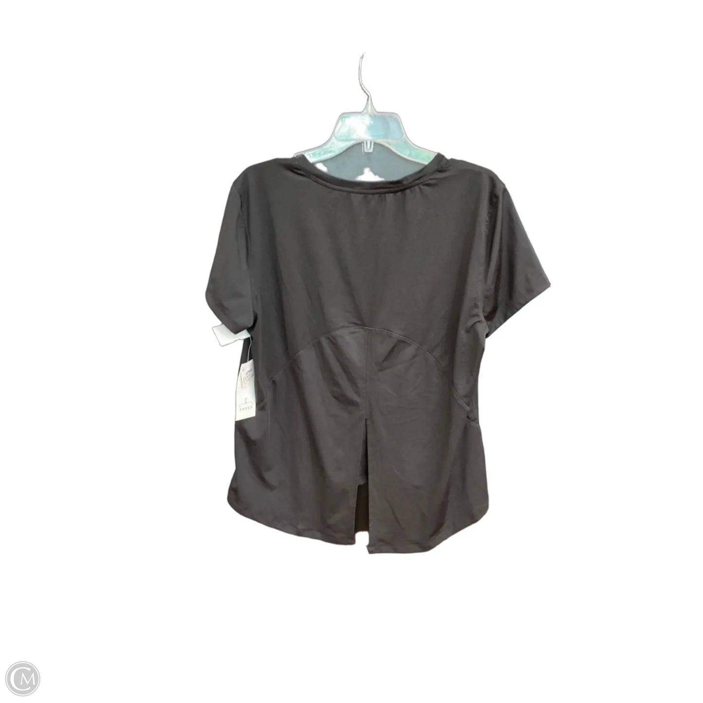 Athletic Top Short Sleeve By Spyder In Black, Size: L