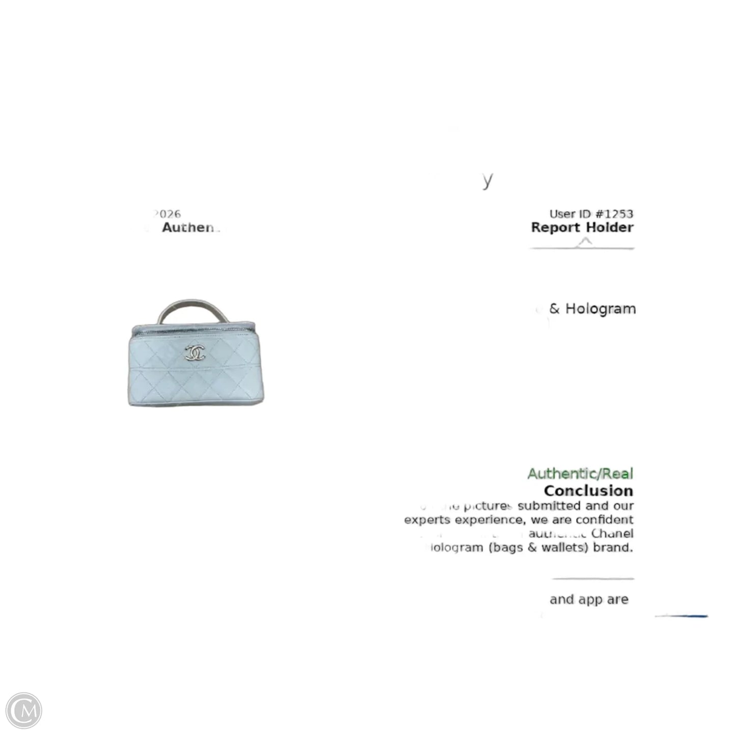 Makeup Bag Luxury Designer By Chanel, Size: Small