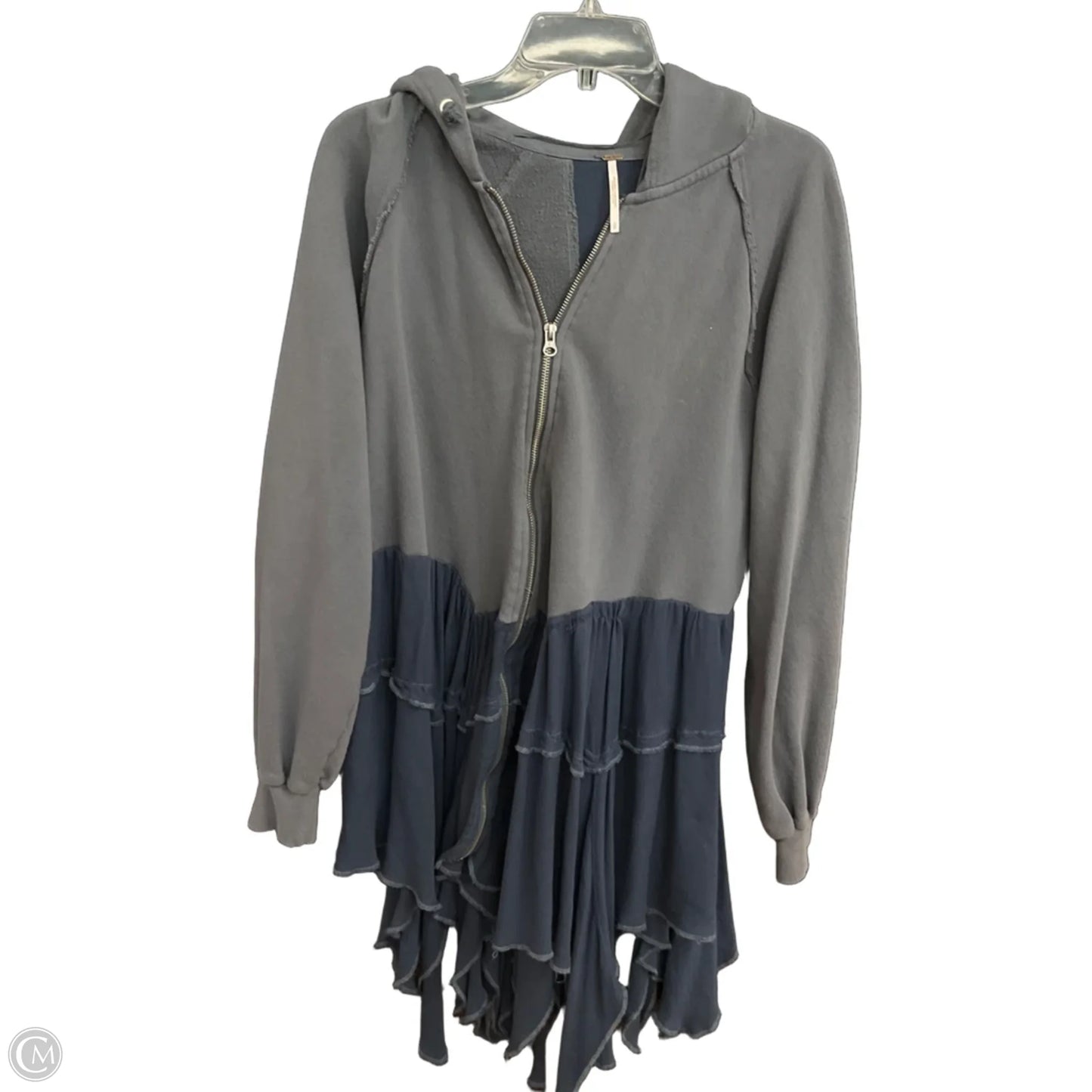 Athletic Sweatshirt Hoodie By Free People In Blue, Size: S
