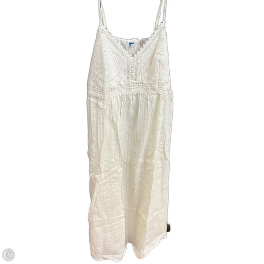 Dress Casual Maxi By Old Navy In White, Size: 2x
