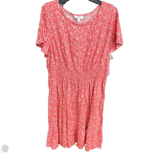 Dress Casual Midi By Croft And Barrow In Pink, Size: Xl