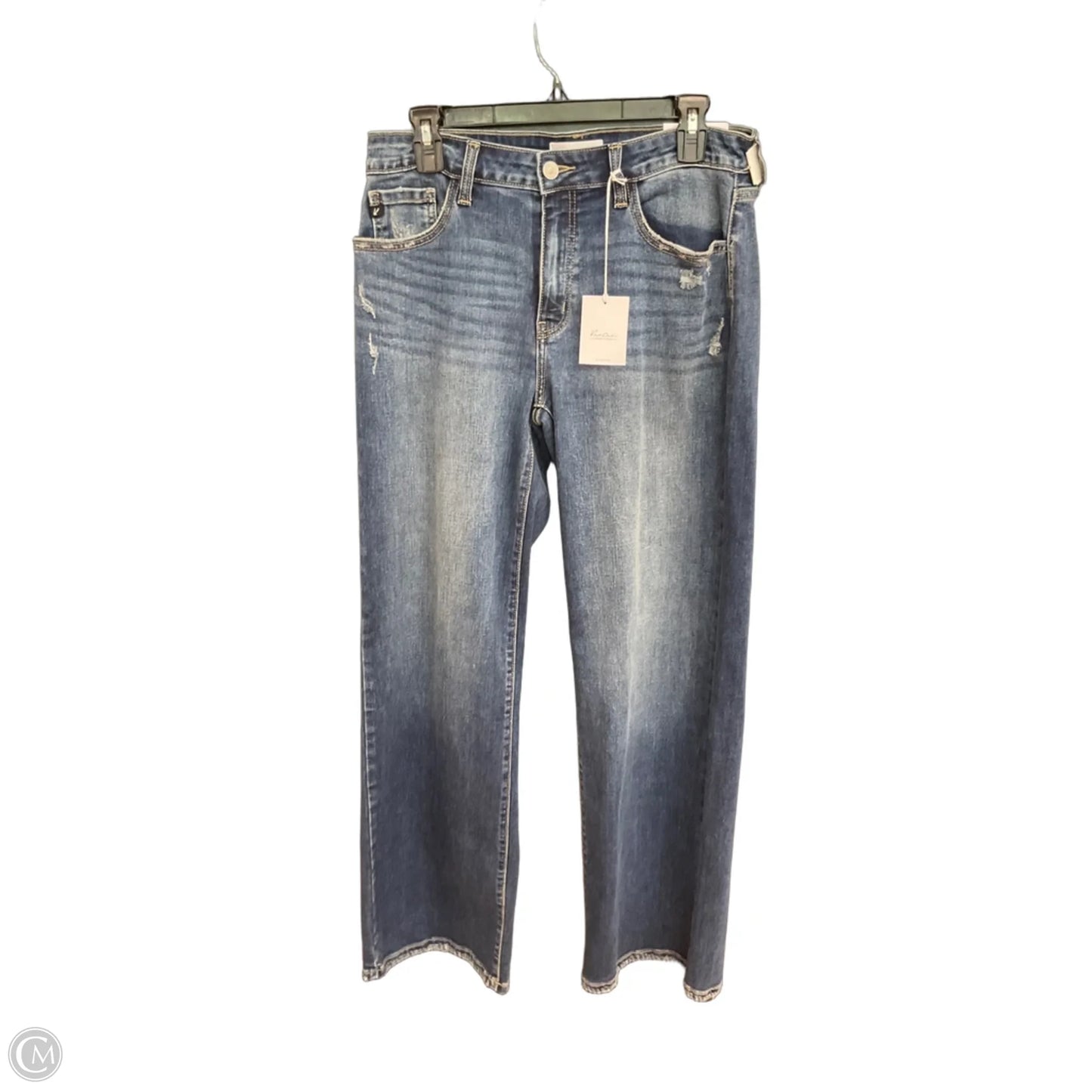 Jeans Wide Leg By Kancan In Blue Denim, Size: 6