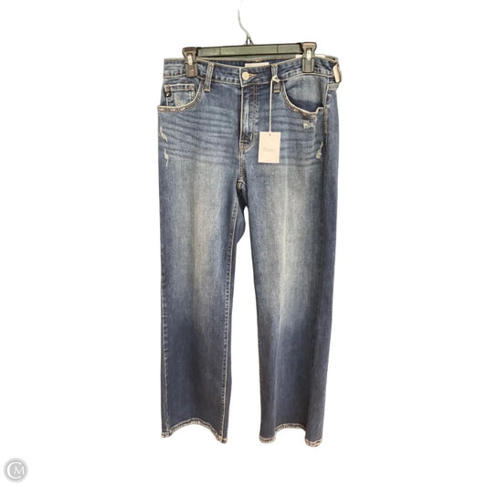 Jeans Wide Leg By Kancan In Blue Denim, Size: 6