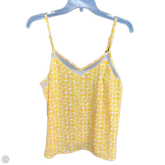 Top Sleeveless By Nine West In Yellow, Size: L