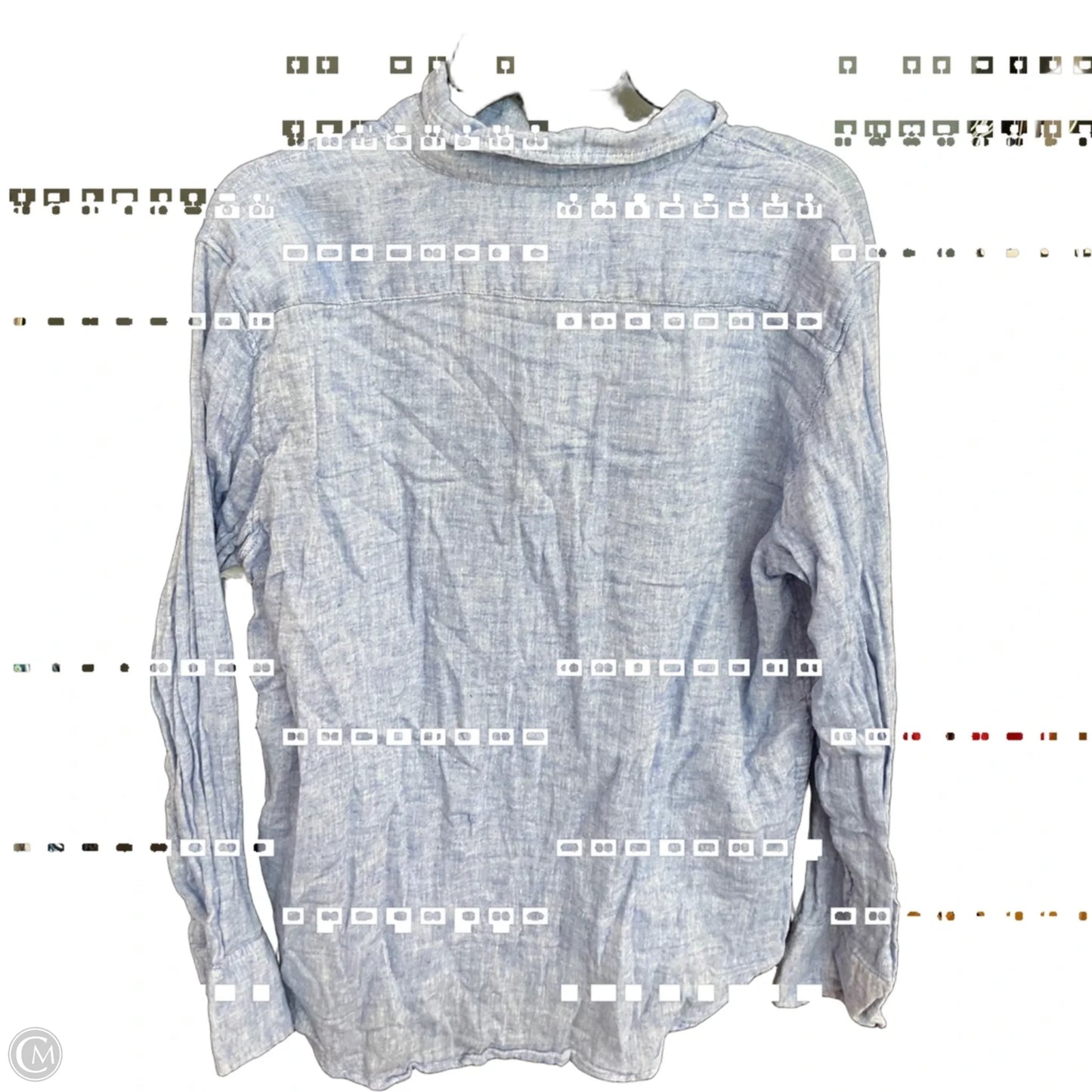 Blouse Long Sleeve By J. Crew In Blue, Size: M