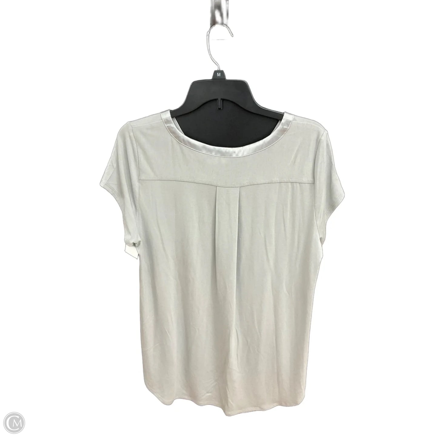 Top Short Sleeve By Alfani In Grey, Size: L