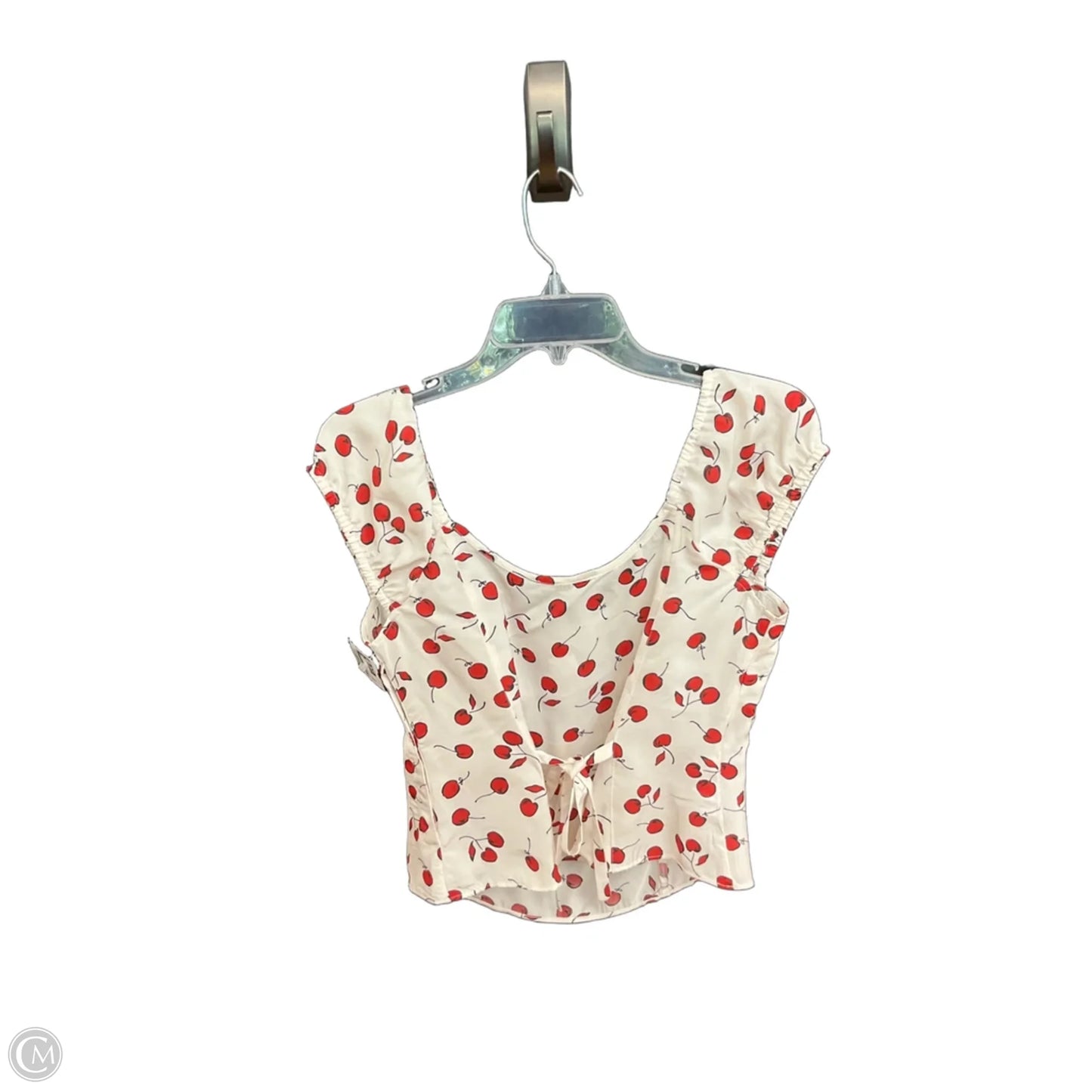 Top Sleeveless By J. Crew In Red & White, Size: S