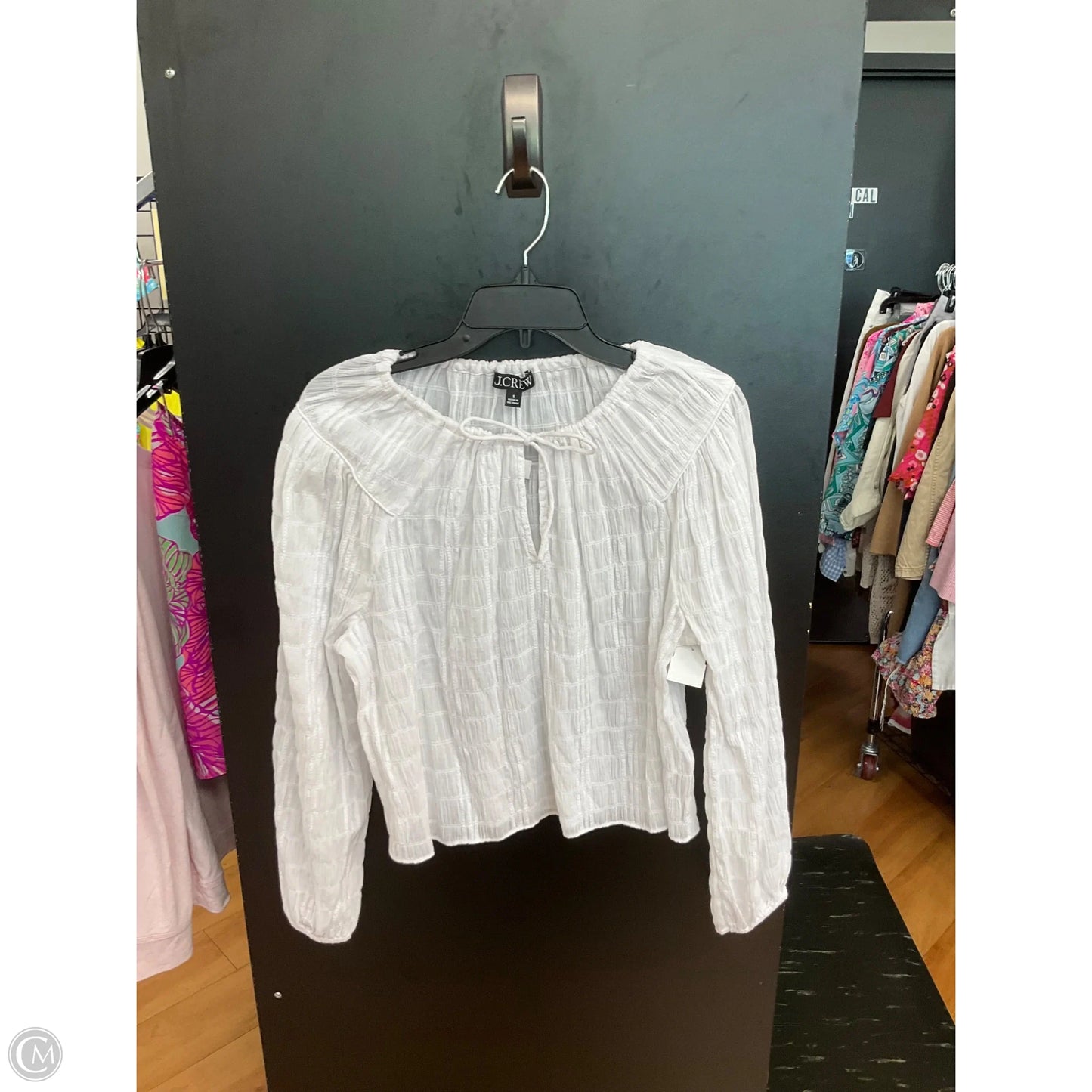 Top Long Sleeve By J. Crew In White, Size: S