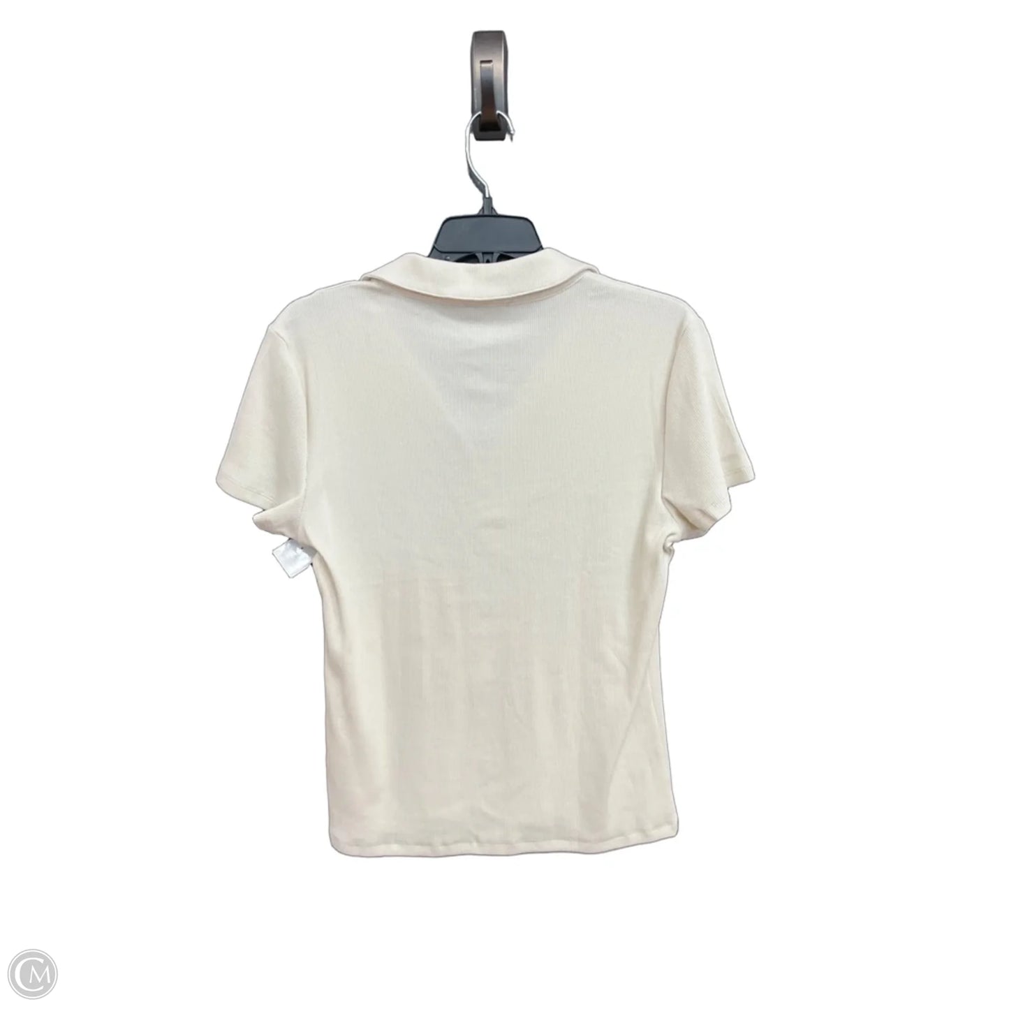 Top Short Sleeve By J. Crew In Cream, Size: L