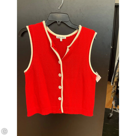 Top Sleeveless By Evereve In Red, Size: S