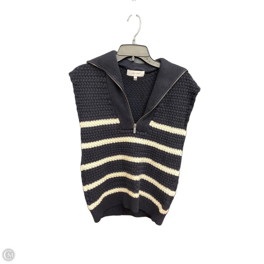 Sweater Short Sleeve By John + Jenn In Navy, Size: S