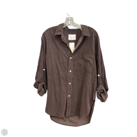 Blouse Long Sleeve By Citizens Of Humanity In Brown, Size: S
