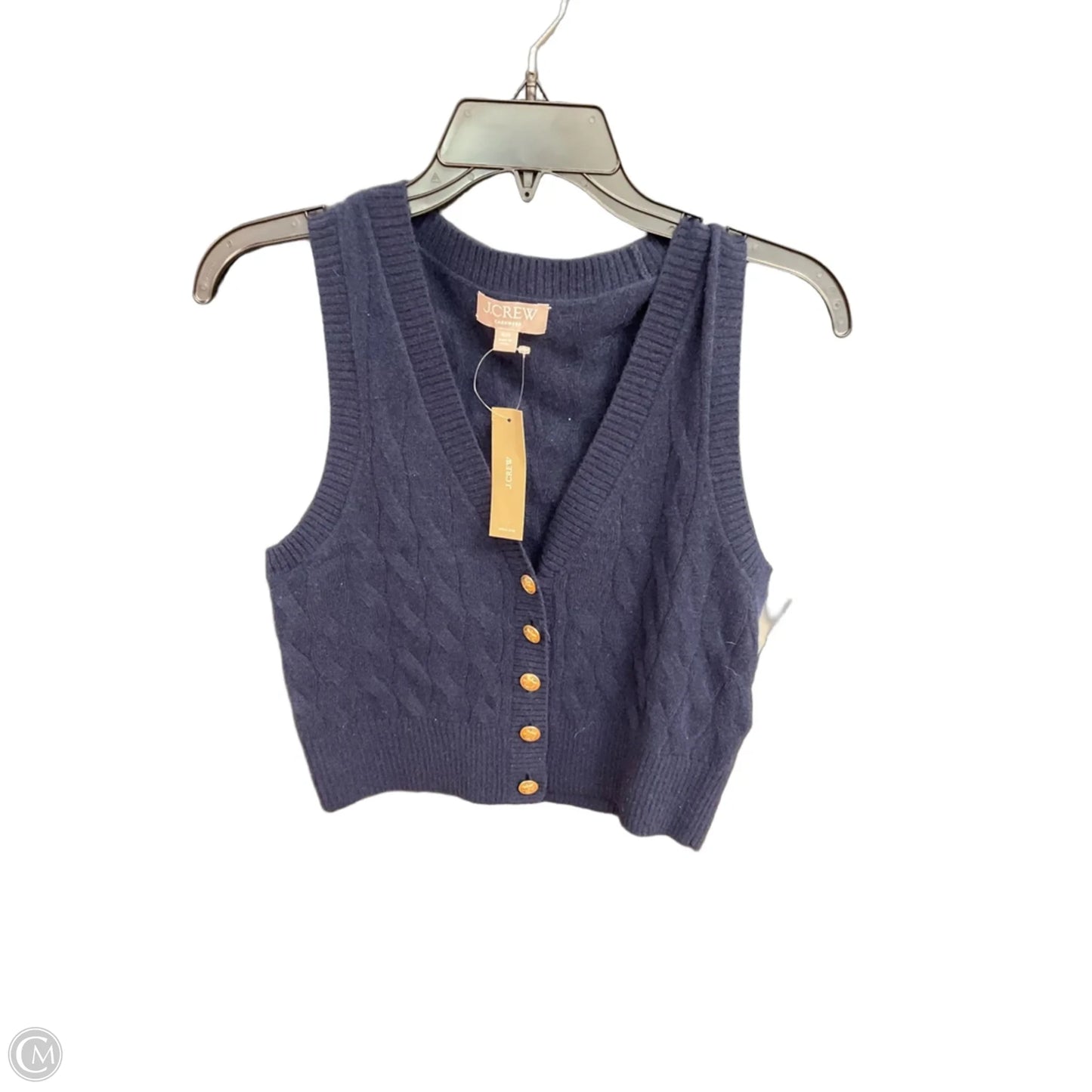 Vest Sweater By J. Crew In Navy, Size: Xxs