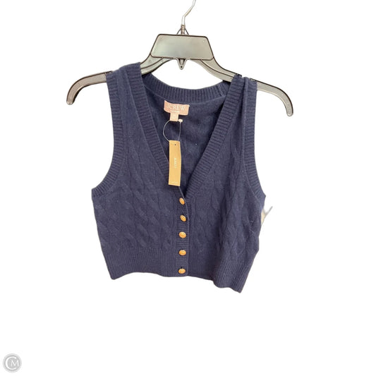 Vest Sweater By J. Crew In Navy, Size: Xxs