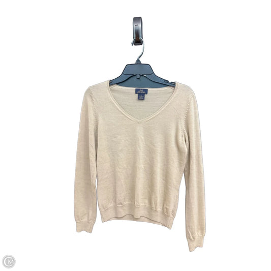 Top Long Sleeve By Brooks Brothers In Tan, Size: S