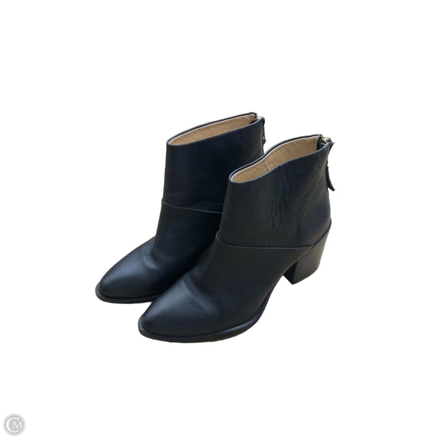 Boots Ankle Heels By Nisolo In Black, Size: 6
