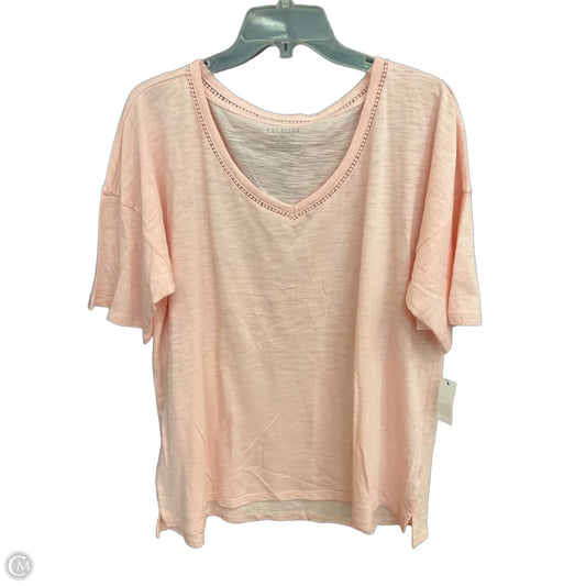 Top Short Sleeve By Talbots In Pink, Size: Xl