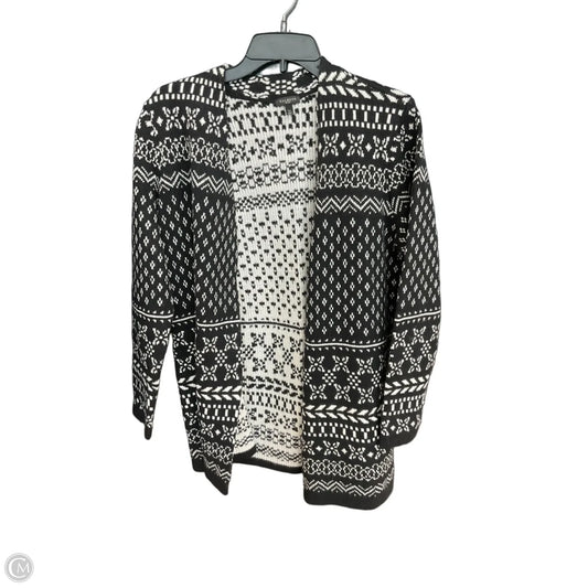 Cardigan By Talbots In Black & White, Size: Lp
