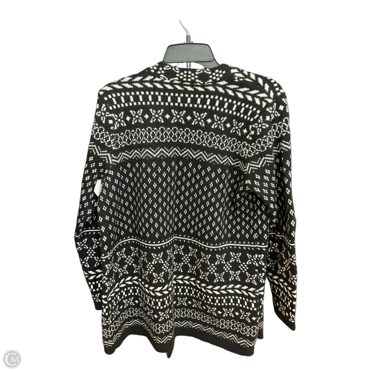 Cardigan By Talbots In Black & White, Size: Lp