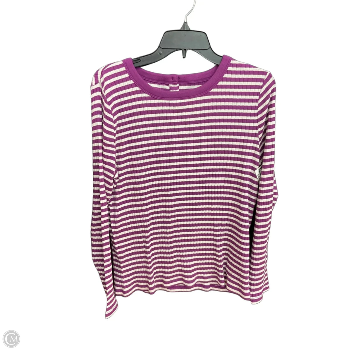 Top 3/4 Sleeve By Talbots In Striped Pattern, Size: Xlp