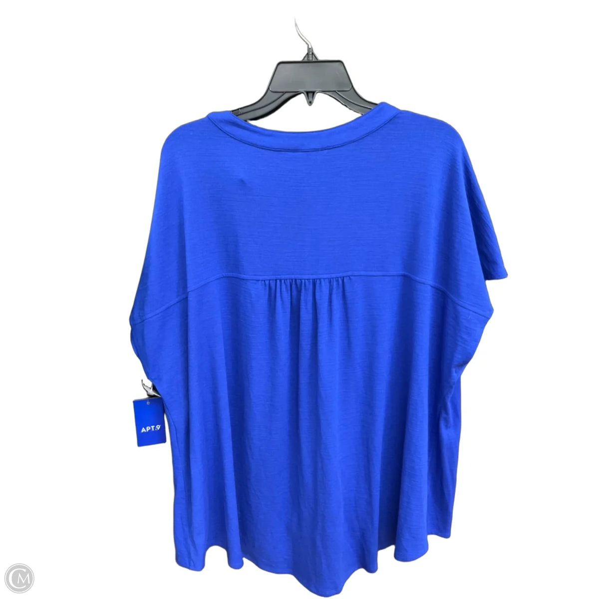 Top Sleeveless By Apt 9 In Blue, Size: 3x