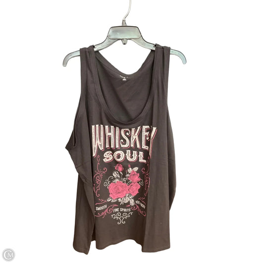 Top Sleeveless By Torrid In Black, Size: 4x