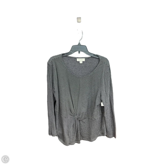 Top Long Sleeve By Charlie Paige In Black, Size: Xl