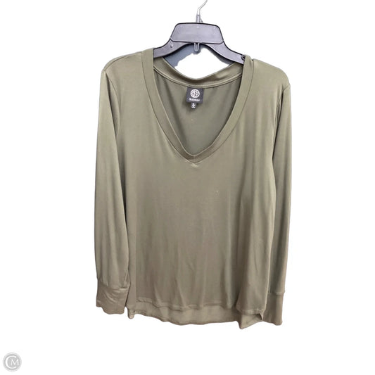 Top Long Sleeve By Bobeau In Green, Size: Xl