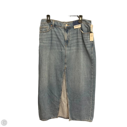 Skirt Maxi By Old Navy In Blue Denim, Size: 10