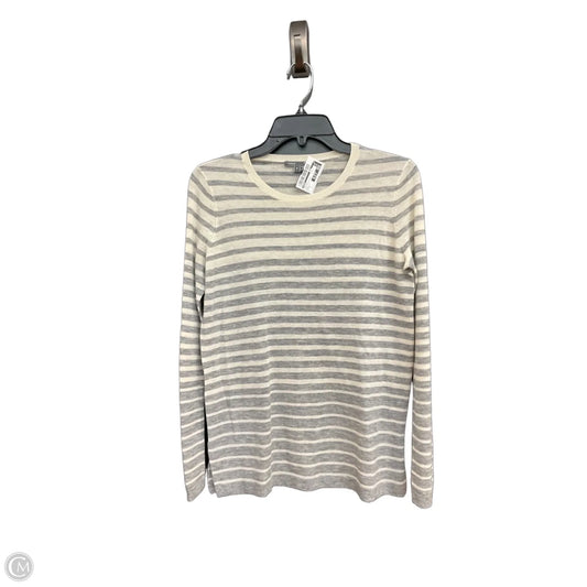 Top Long Sleeve By Vince In Striped Pattern, Size: S