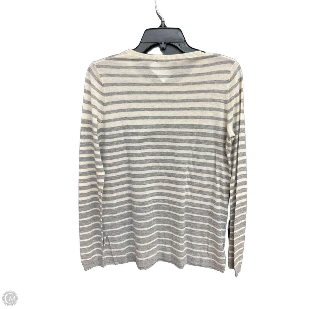 Top Long Sleeve By Vince In Striped Pattern, Size: S