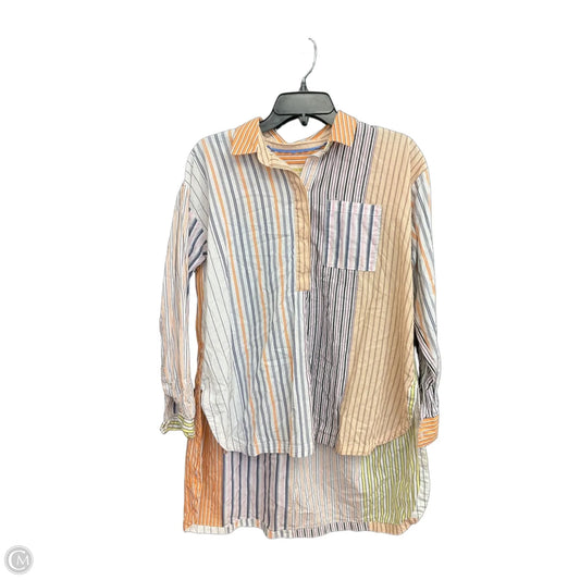 Blouse Long Sleeve By Maeve In Multi-colored, Size: Xs