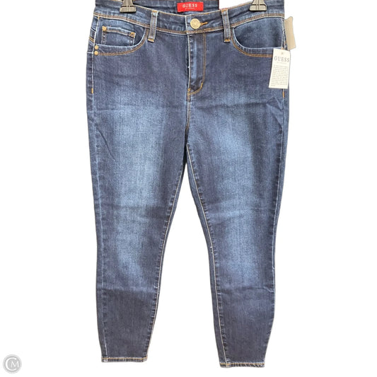 Jeans Skinny By Guess In Blue, Size: 30