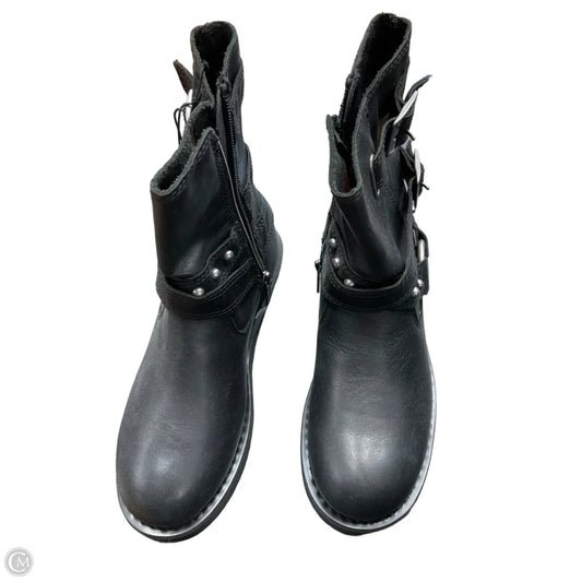 Boots Leather By Harley Davidson In Black, Size: 6.5