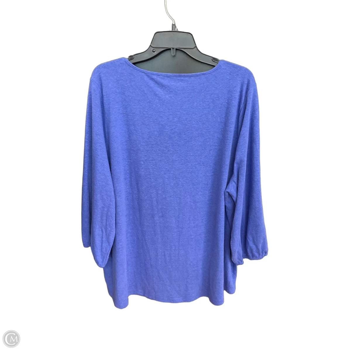 Top Long Sleeve By Talbots In Blue, Size: 3x