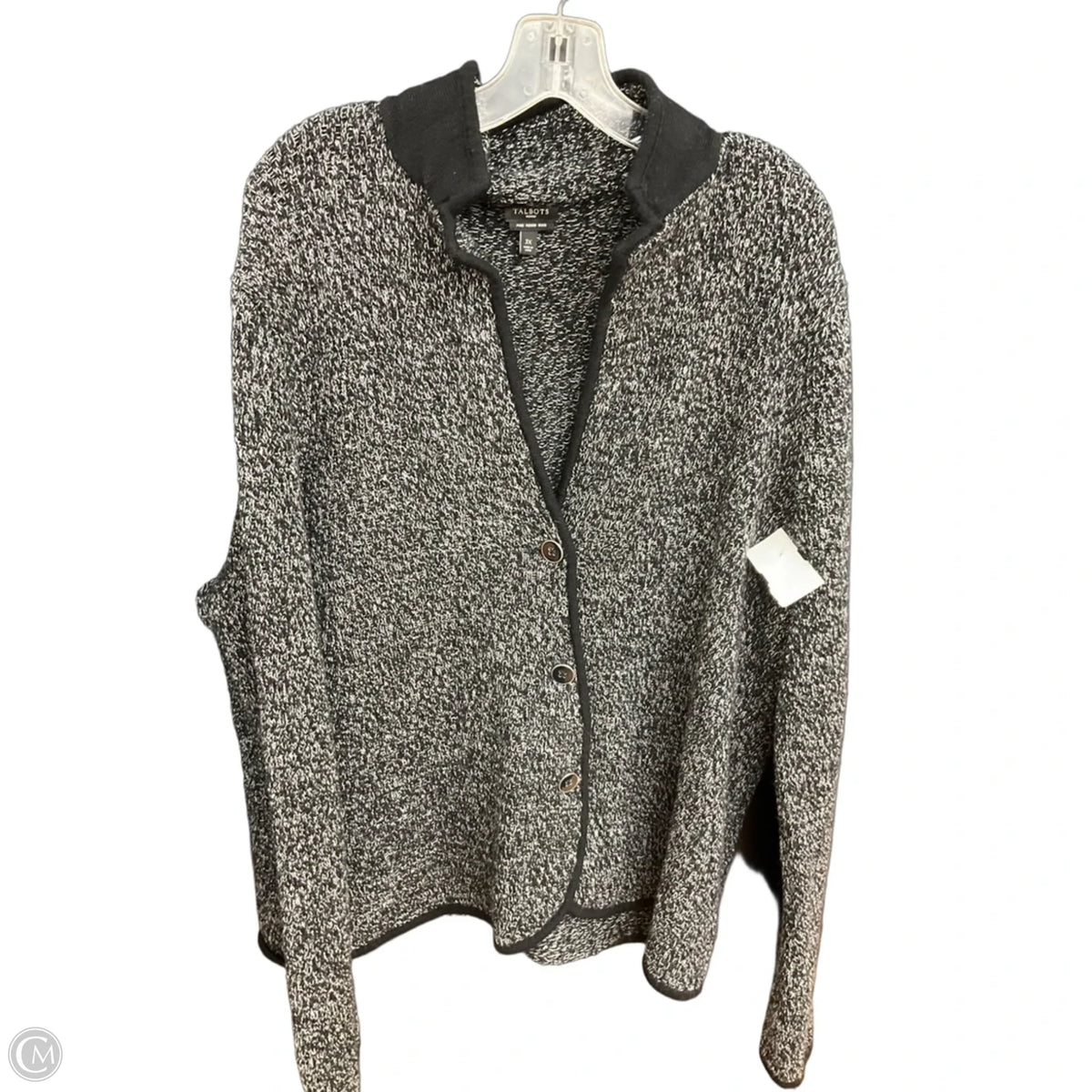 Cardigan By Talbots In Black, Size: 3x