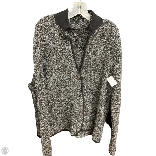 Cardigan By Talbots In Black, Size: 3x