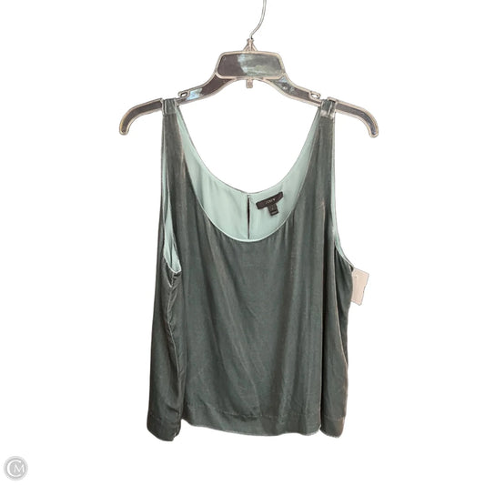 Top Sleeveless By J. Crew In Green, Size: L
