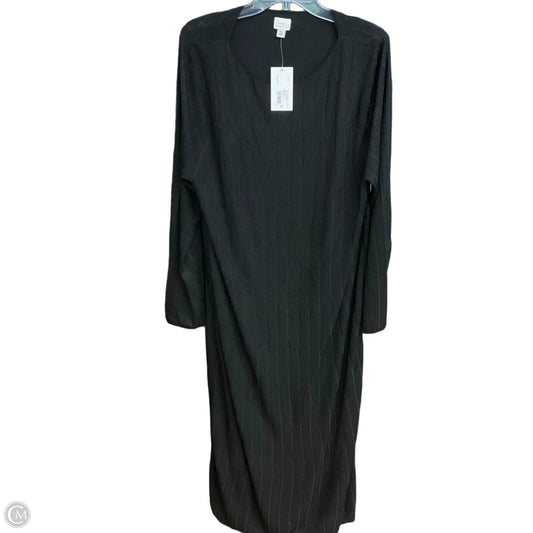 Dress Casual Maxi By A New Day In Black, Size: 1x