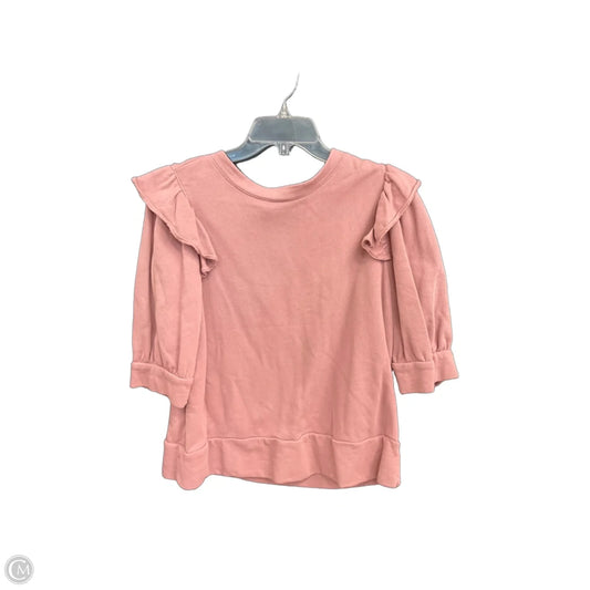 Top Short Sleeve By Ann Taylor In Pink, Size: Lp