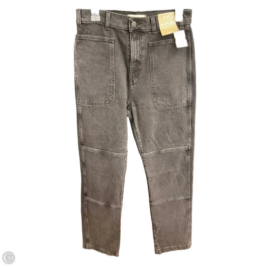 Jeans Straight By Madewell In Black Denim, Size: 4