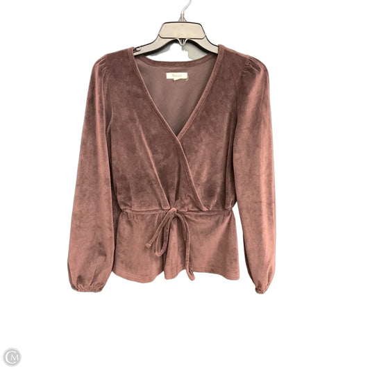 Top Long Sleeve By Madewell In Purple, Size: S