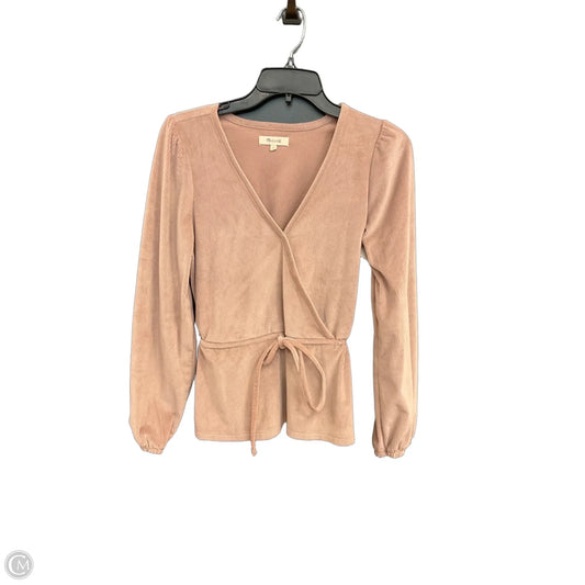 Top Long Sleeve By Madewell In Pink, Size: S