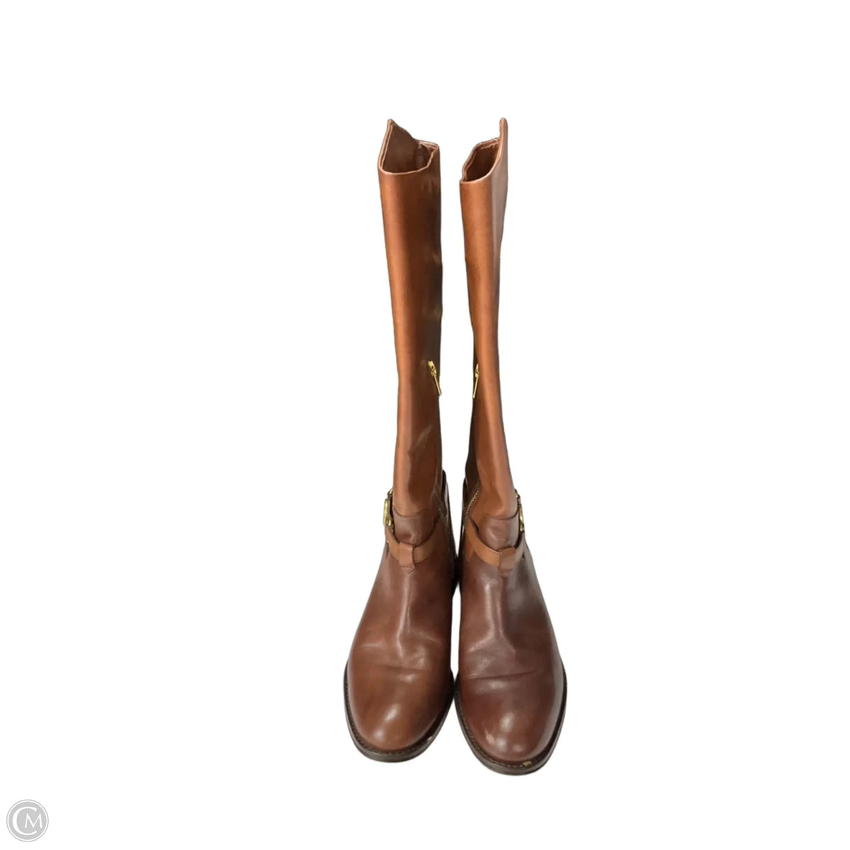 Boots Designer By Coach In Brown, Size: 7