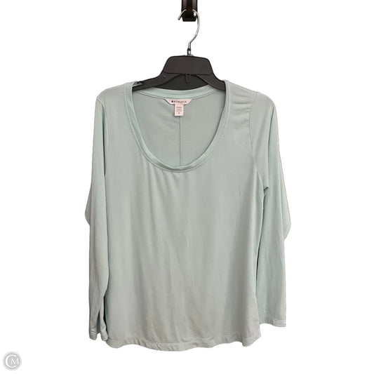 Athletic Top Long Sleeve Crewneck By Athleta In Blue, Size: M