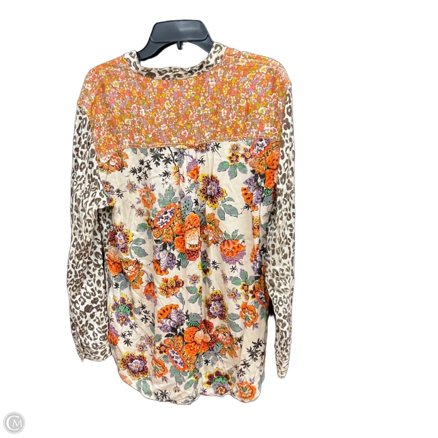 Blouse Long Sleeve By Pilcro In Animal Print, Size: M