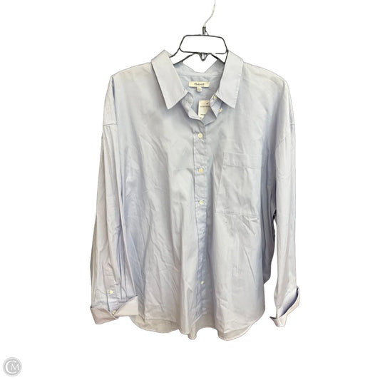 Blouse Long Sleeve By Madewell In Blue, Size: Xxl