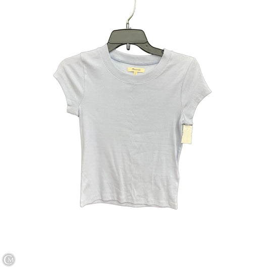 Top Short Sleeve By Madewell In Blue, Size: S